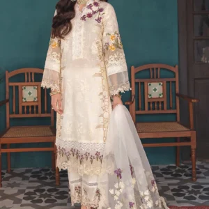 Elaf Festive Chikankari Collection'22 EFC#06-A Crystal