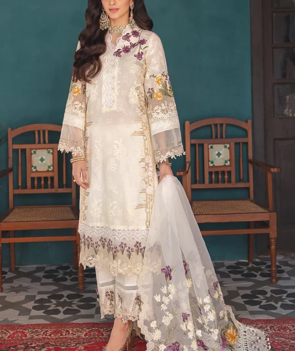 Elaf Festive Chikankari Collection'22 EFC#06-A Crystal