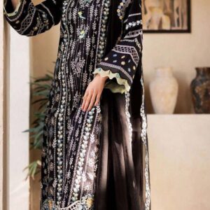 NEW ARRICAL BLACK LOVER COTTON LAWN  CHIKANKARI