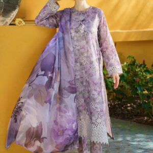 PRIMUIM LAWN CHIKANKARI BAROQUE