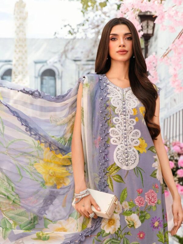NEW ARRIVAL LUXCURY LAWN CHIKANKARI MARIAB B - Image 2