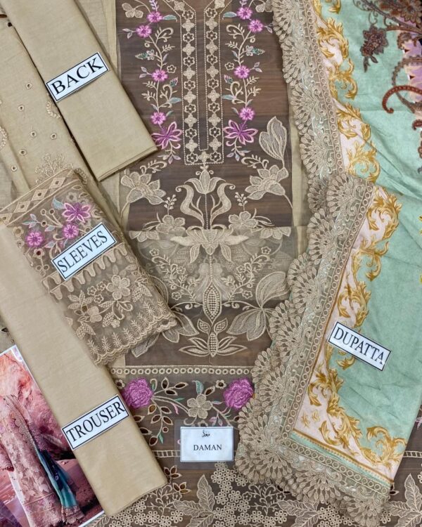 NEW ARRIVAL IMROZIA SAREANE LAWN CHIAKNAKRI - Image 4