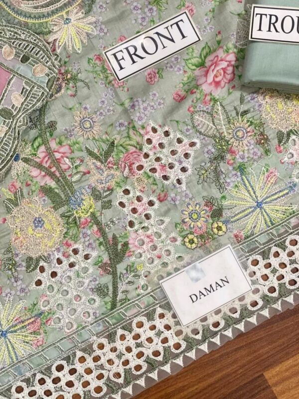 BRAND IZNK LAWN CHIKANKARI SFL 07 - Image 5