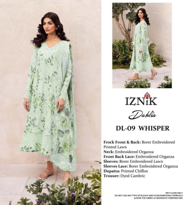 Premium Lawn Chikankari INZIK