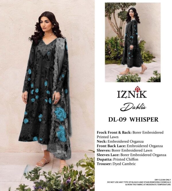 Premium Lawn Chikankari IZNIK