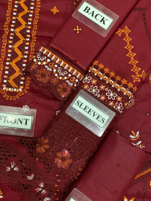 PRIUMIUM LAWN QALAMKAR CHIKANKARI COLLECTION - Image 5