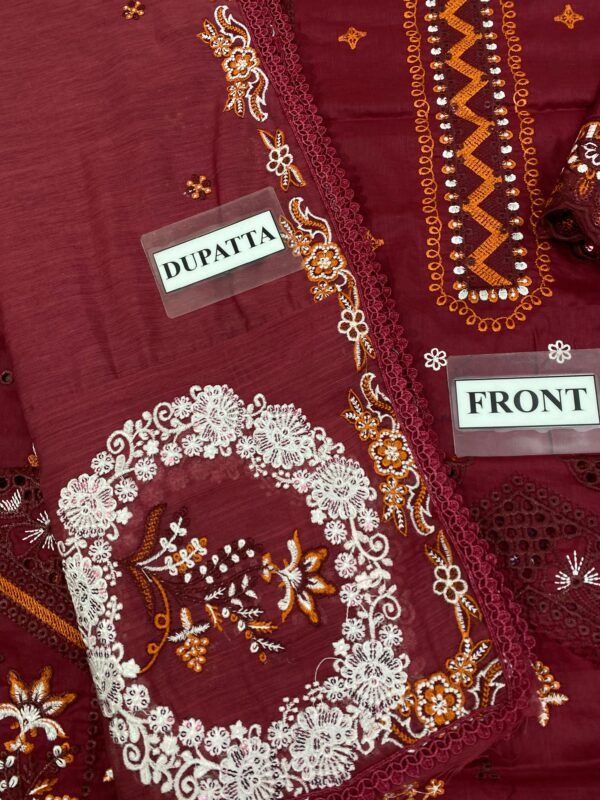 PRIUMIUM LAWN QALAMKAR CHIKANKARI COLLECTION - Image 7