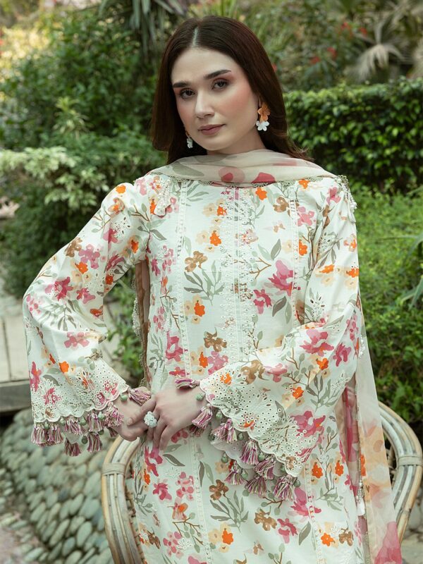IZEL PRIMIUM LAWN CHIKANKARI ARTICAL - Image 3