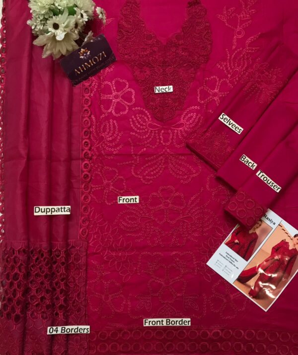 RANGRASIYA COTTON LAWN CHIKANKARI - Image 4