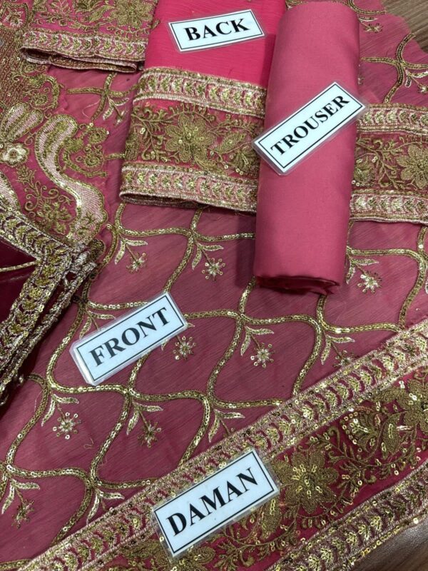 ASIM JOFA EMBROIDERED WEDDING CHIFFON - Image 9