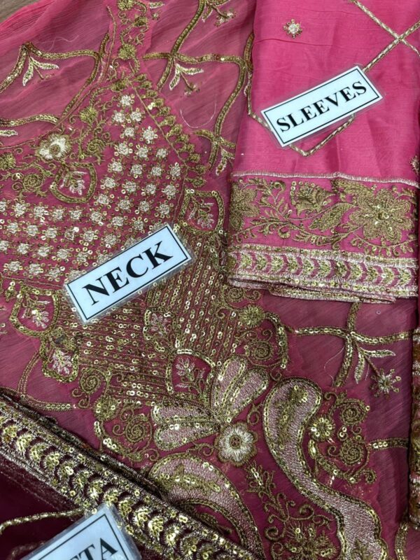 ASIM JOFA EMBROIDERED WEDDING CHIFFON - Image 8
