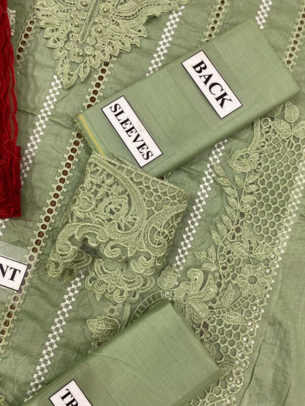 Experience the elegance of the Crimson X Lawn Cotton Dress - Image 8