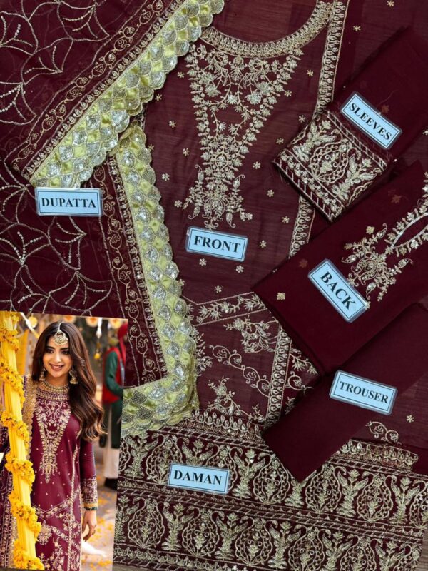 ASIM JOFA LUXURY EMBROIDERED CHIFFON - Image 6