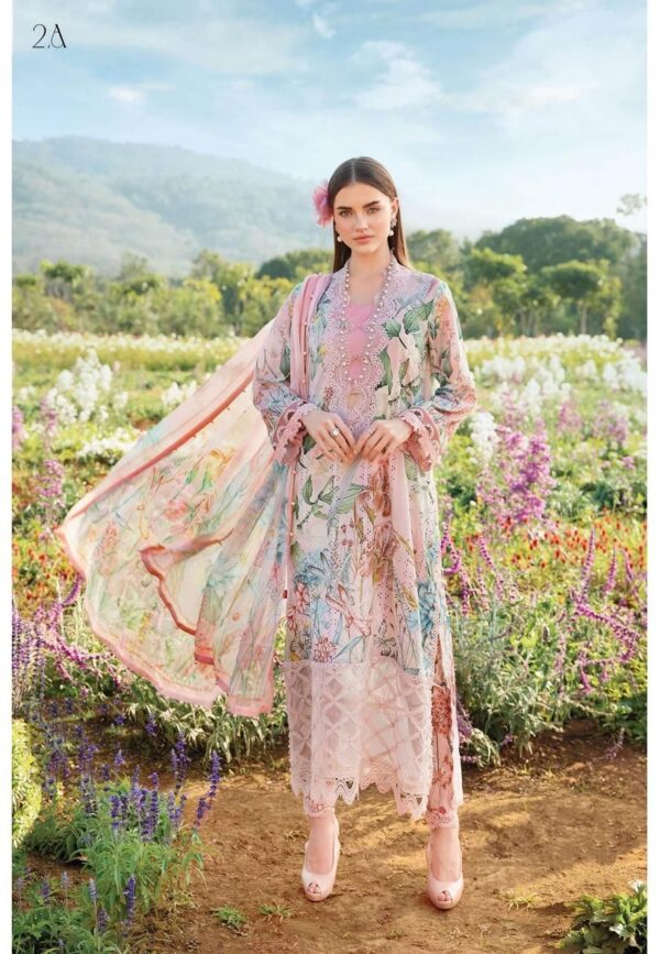 NEW ARRIVAL PRIMIUM LAWN CHIKANKARI 2 COLOURE