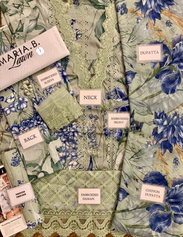 NEW ARRIVAL PRIMIUM LAWN CHIKANKARI 2 COLOURE - Image 6