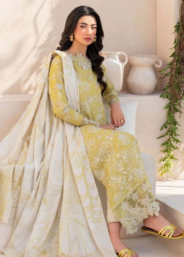 Iznik Festive Luxcury Lawn Chikankari - Image 4