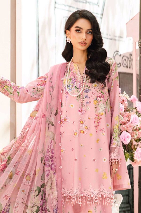 NEW ARRIVAL MARIA B LAWN EMBRODAIRY DUPPTA - Image 3