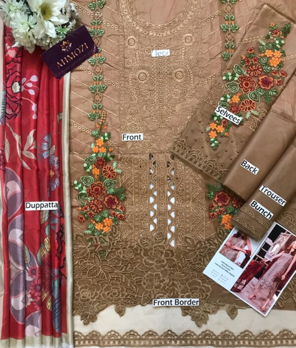 NEW ARRIVAL MARIA B LAWN COLLECTION CHIKANKARI - Image 4