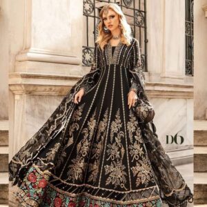 WEDDING COLLECTION BRIDAL MAXI MARIA B BLACK LOVER