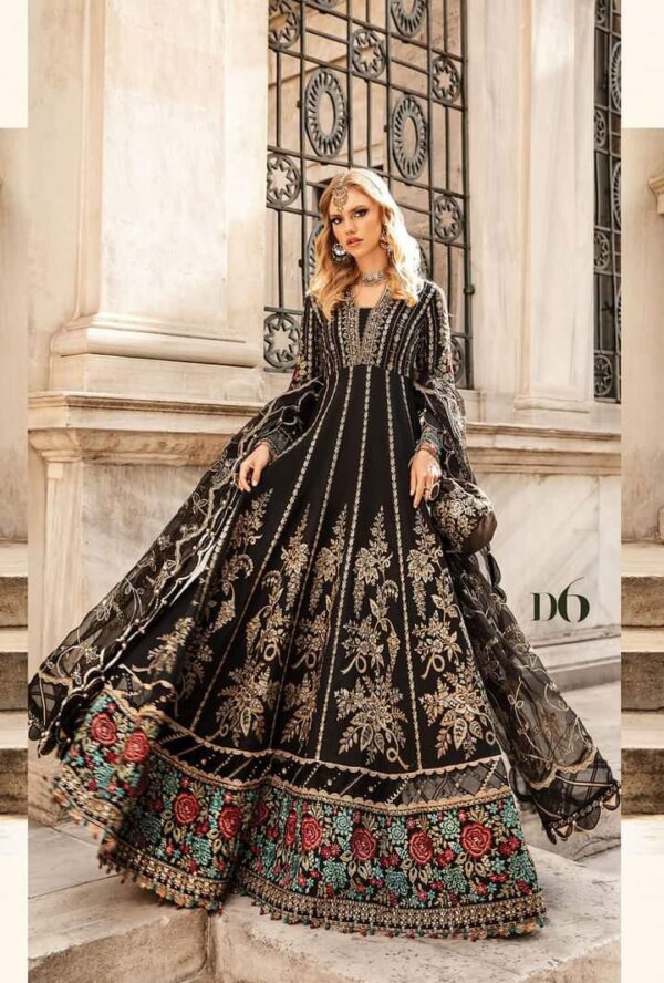 WEDDING COLLECTION BRIDAL MAXI MARIA B BLACK LOVER