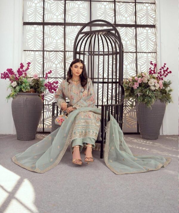 *BRAND :  TAWWAKKAL * SEMI-STICHED FESTIVE COLLECTION - Image 2