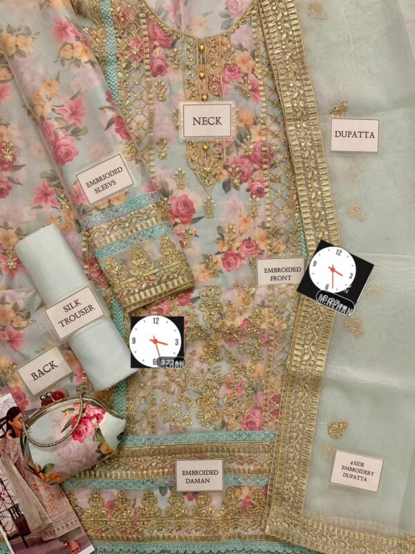 *BRAND :  TAWWAKKAL * SEMI-STICHED FESTIVE COLLECTION - Image 3