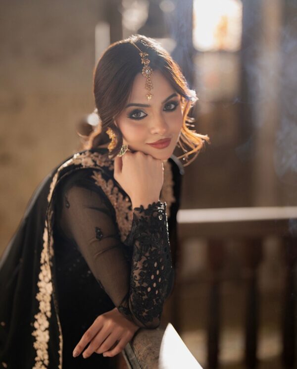 Azure Chiffon Embroidered Unstitched Collection - Image 3