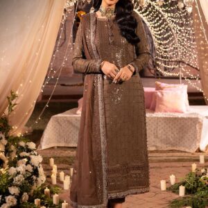 ASIM JOFA DASTAN CHIFFON EMBROIDERED DRESS WITH CHIFFON EMBROIDERED DUPATTA