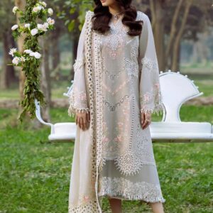 NEW ARRIVAL BIN ILYAS LAWN COTTON CHIKANKARI