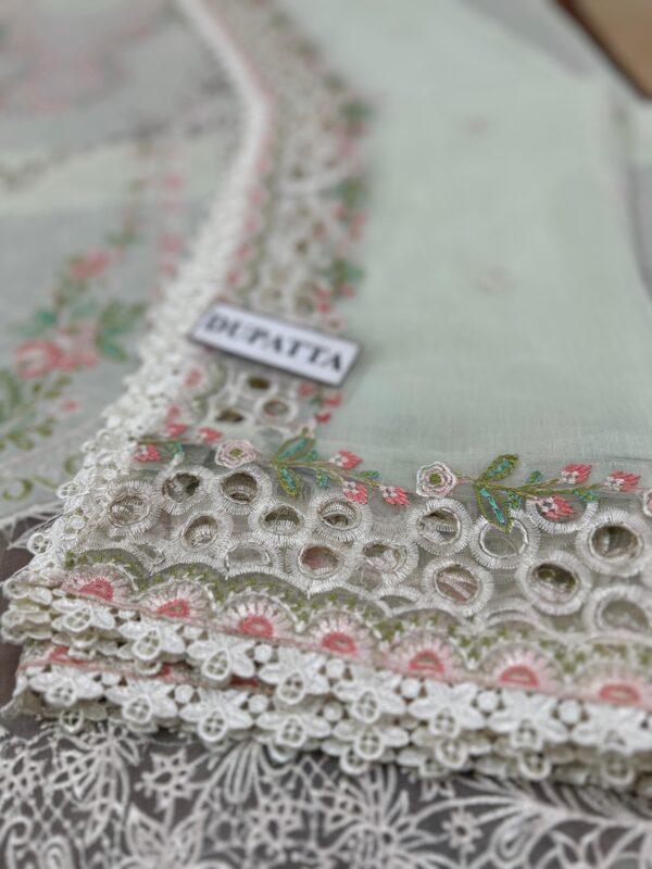 NEW ARRIVAL BIN ILYAS LAWN COTTON CHIKANKARI - Image 8