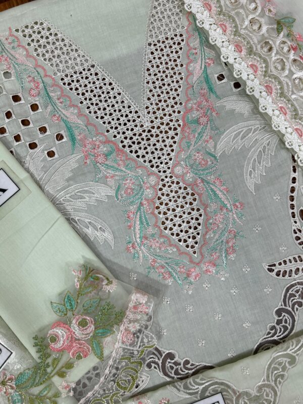 NEW ARRIVAL BIN ILYAS LAWN COTTON CHIKANKARI - Image 7