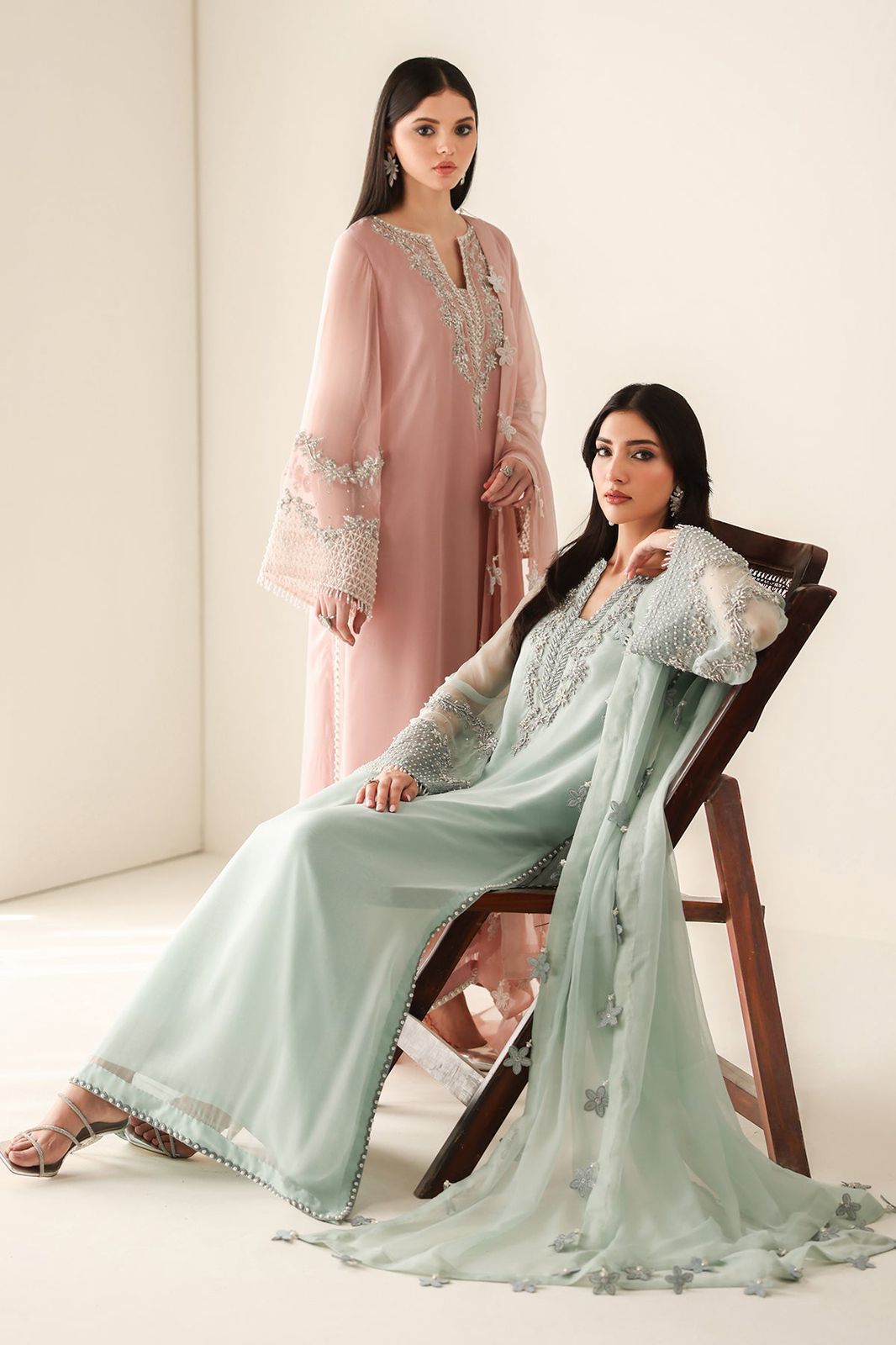 BAROOQUE LUXURY CHIFFON HAND EMBELLISHED FESTIVE COLLECTION