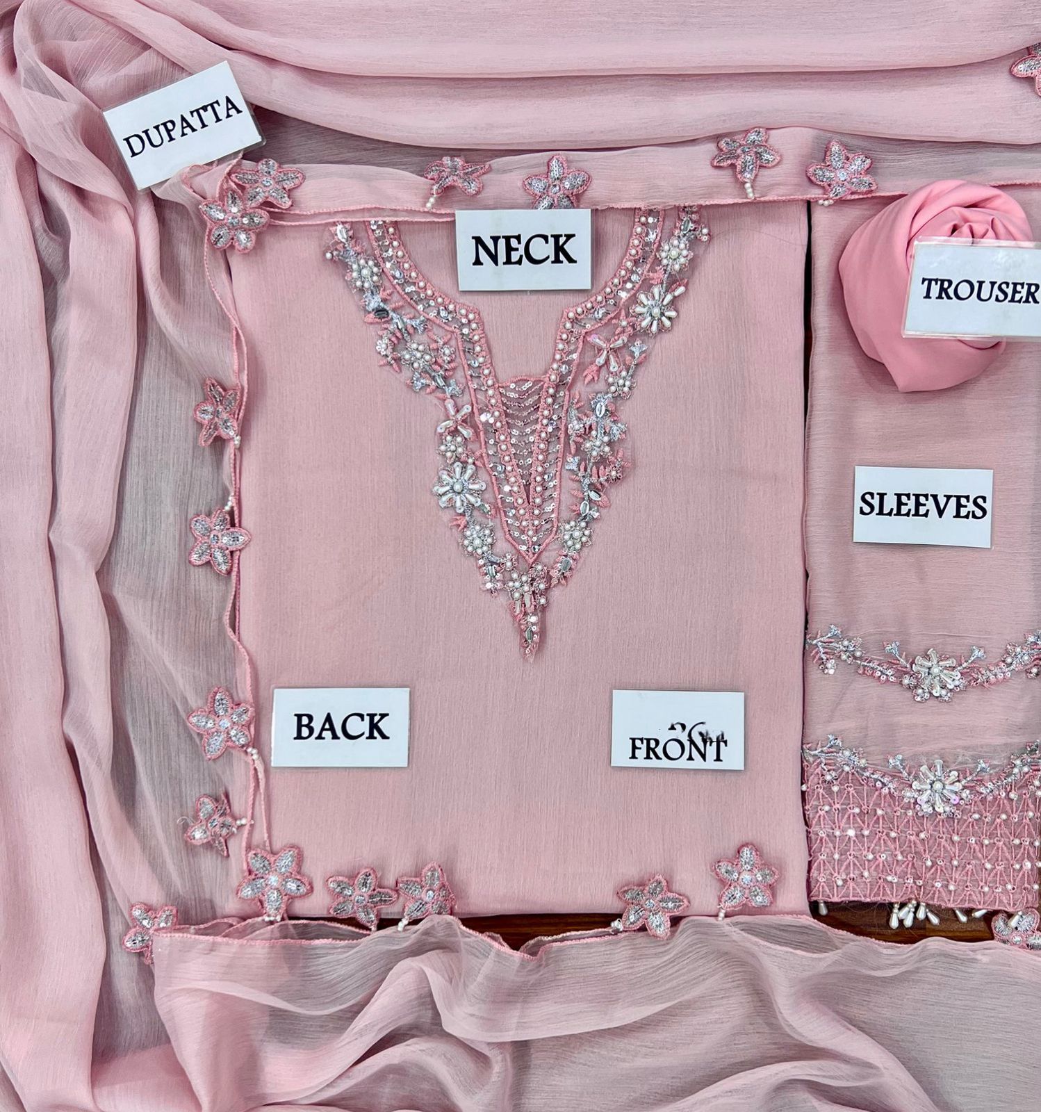 BAROOQUE LUXURY CHIFFON HAND EMBELLISHED FESTIVE COLLECTION - Image 3