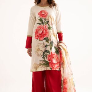 Floral Print Silk Dress