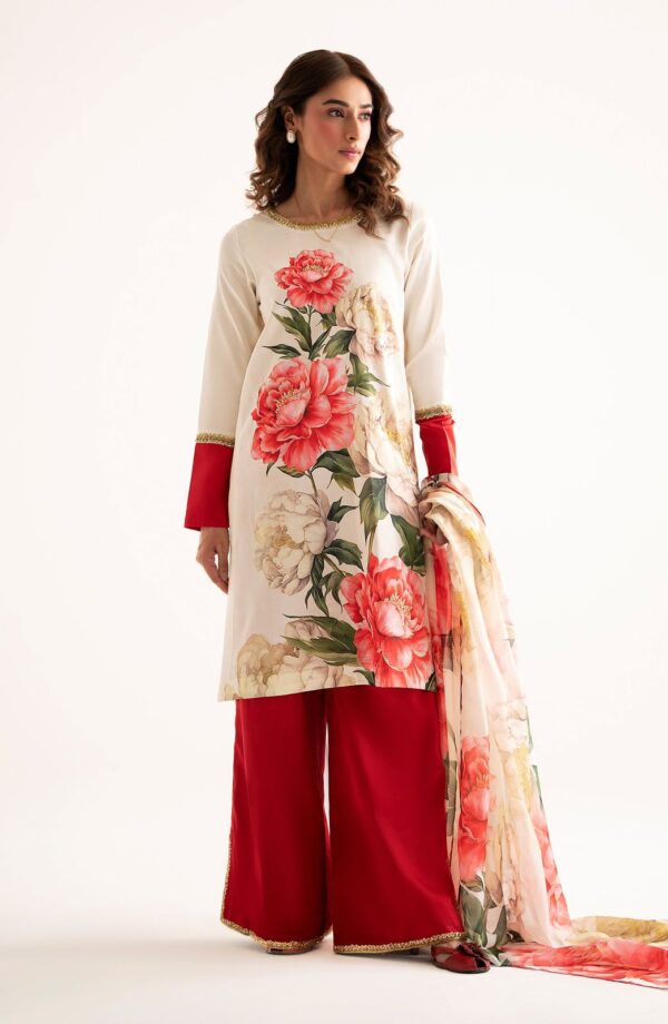 Floral Print Silk Dress