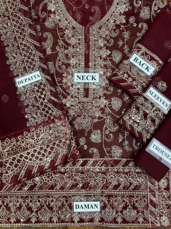 ASIM JOFA ( MARHOON🟢) WEDDING COLLECTION - Image 2
